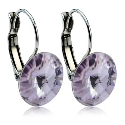 Náušnice světle fialové Rivoli se Swarovski Elements Light Amethyst mm