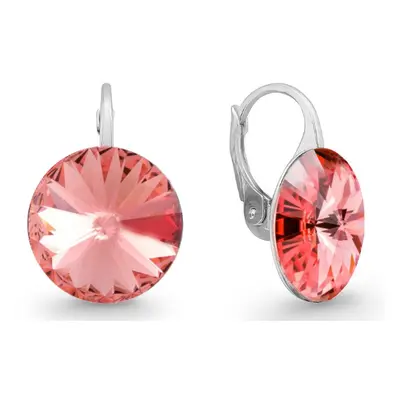 Náušnice růžové Rivoli se Swarovski Elements Sweet Candy KA112214RP Rose Peach mm