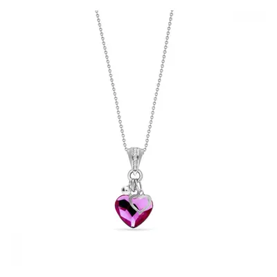 Náhrdelník růžový se Swarovski Elements Bliss NCMIX2808F Fuchsia