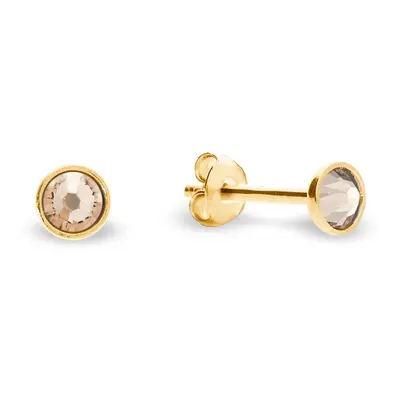 Náušnice béžové se Swarovski Elements Pinpoint Studs KG2038SS10SL Silk