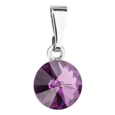 Přívěsek tmavě fialový Rivoli se Swarovski Elements Amethyst mm