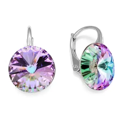 Náušnice fialovo měnivé Rivoli se Swarovski Elements Sweet Candy K112212VL Vitrail Light mm