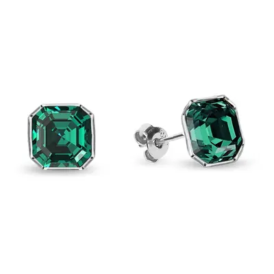 Náušnice zelené se Swarovski Elements Imperial Studs K44806EM Emerald