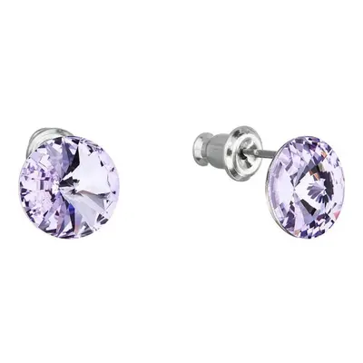 Náušnice Rivoli se Swarovski Elements Violet mm