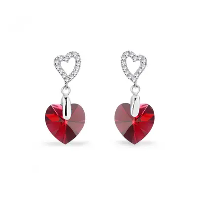 Náušnice červené se Swarovski Elements Amore KCS622810SC Scarlet