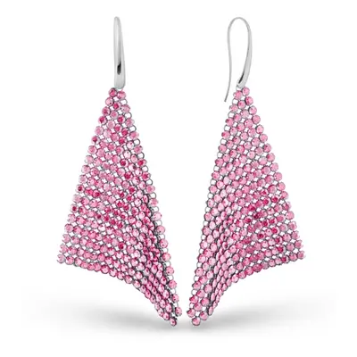 Náušnice se Swarovski Elements Chic KWMESH18R Rose