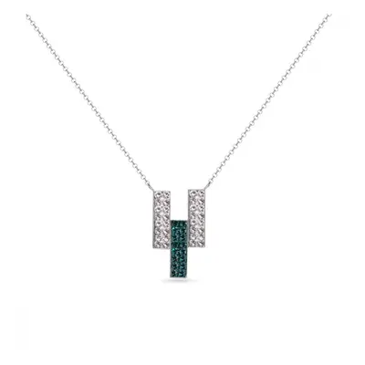 Náhrdelník zelený se Swarovski Elements Twilight NFMP3CEM Emerald