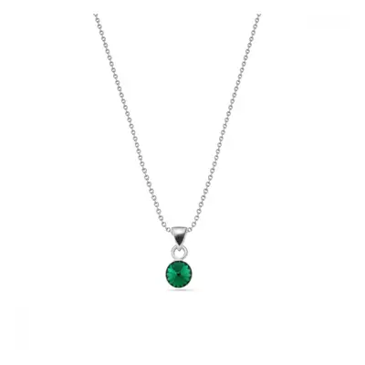 Náhrdelník zelený se Swarovski Elements Glee N1122SS29EM Emerald