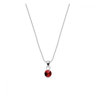 Náhrdelník červený se Swarovski Elements Glee N1122SS29SC Scarlet