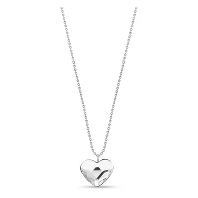 Náhrdelník čirý se Swarovski Elements Heart N2808C Krystal