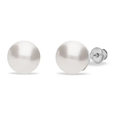 Náušnice se Swarovski Elements Classic Pearl K581810W White mm