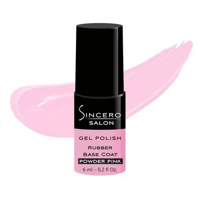 Sincero Salon Sincero Salon, podkladový gel lak, odstín powder pink, 6 ml