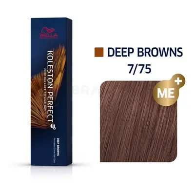 Wella Koleston Perfect ME+, odstín Deep Browns 7/75, 60 ml