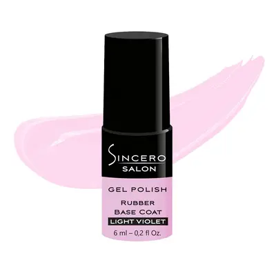 Sincero Salon Sincero Salon, podkladový gel lak, odstín Light Violet 6 ml