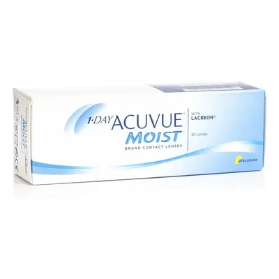 1-DAY Acuvue Moist (30 čoček) D +3.50, BC 8.5, (Krabice je otevřená)