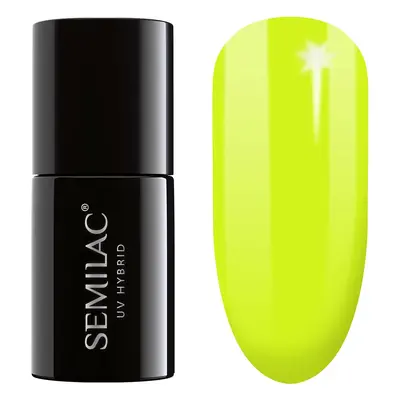 Semilac Semilac, UV gel lak na nehty hybrid, odstín Neon Yellow, 7 ml