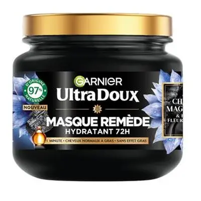 GARNIER Ultra DOUX maska s aktivním uhlím, 340 ml