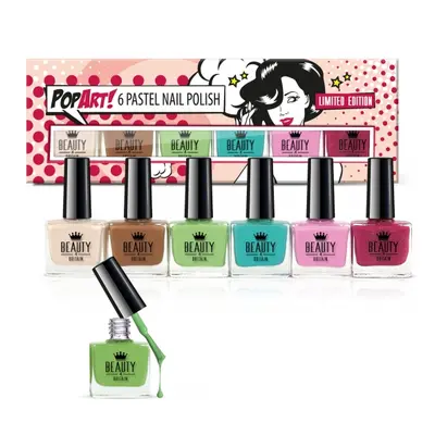 B4B PopArt 6x10ml Pastels Nail Polish Limited Edition