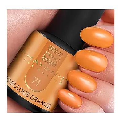 SHAYENNE Shellac gel lak na nehty 15 ml do UV LED lampy 71 Fabulous Orange