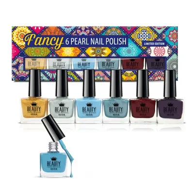 B4B Fancy 6 x10ml Pearl Nail Polishes Limited Edition