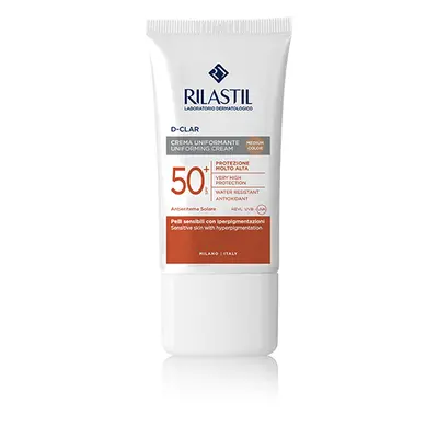 Rilastil Rilastil, D-CLAR, tónovací krém na opalování, SPF 50+, odstín Medium color, 40 ml