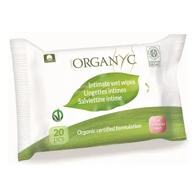 Organyc Intimate Wet Wipes 20 ks