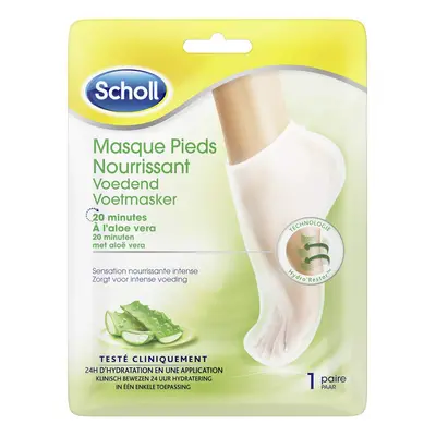 Scholl Vyživující maska na nohy s aloe vera 1 pár