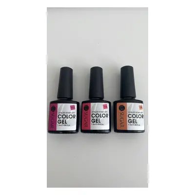 UR SUGAR 7,5ml sada UV gel pro lakování nehtů 115,117,118,130 + top coat