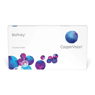 Biofinity - měkké měsíční čočky, R 8,6, D 14, 6 kusů, dioptrie -3,50