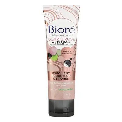 Bioré Biore Peeling Pore Reducer Rose Quartz+ dřevěné uhlí 110 ml