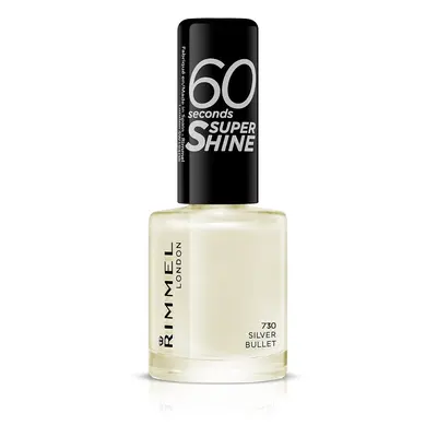 Rimmel Rimmel, 60 Seconds Super Shine, odstín 730 Silver bullet, 8 ml