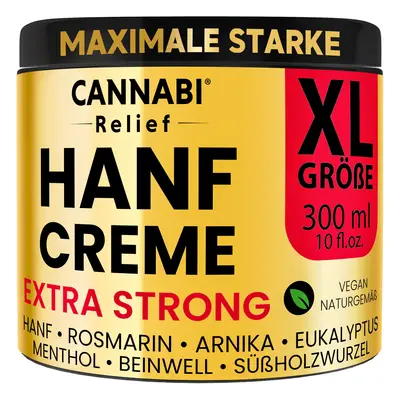 Cannabi Relief, Hemp cream, Extra strong, 300 ml