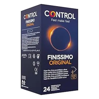 CONTROL Feel Make Feel Finissimo Original, supertenká citlivost 24 kondomů