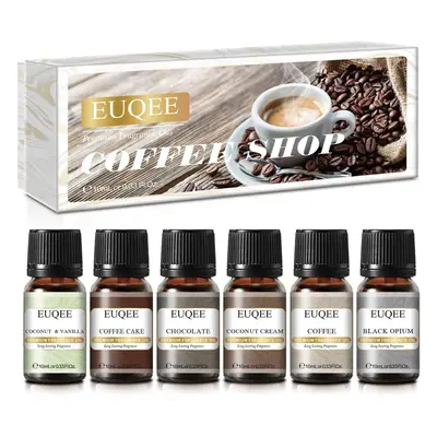 EUQEE Coffee Shop Sada esenciálních olejů 6 x 10ml