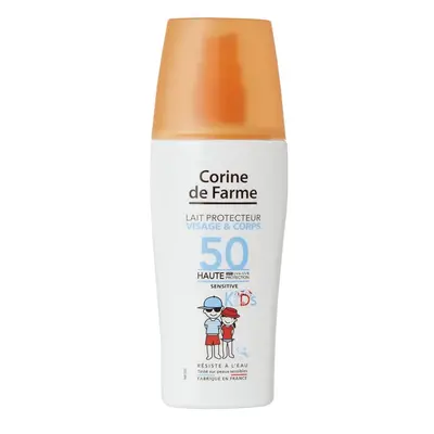 Corine de Farme opalovací mléko Kids SPF50+ 150ml (chybí víčko)