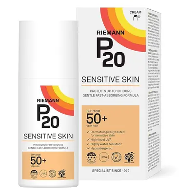 RIEMANN P20 SPF50 Sensitive opalovací krém 100 ml, bílý