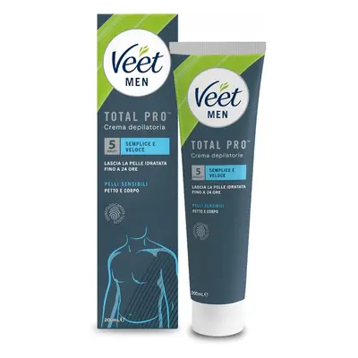 VEET MEN TOTAL PRO DEPILAČNÍ KRÉM PRO CITLIVOU PLEŤ 200ML