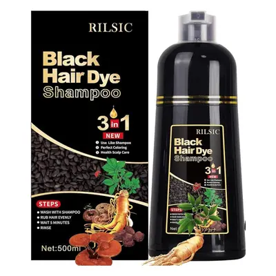 RILSIC Šampon pro barvení vlasů Black 500ml