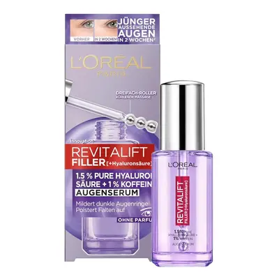 L'Oréal Revitalift Filler sérum pro rozjasnění očního okolí 20ml