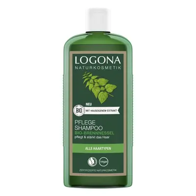 LOGONA Naturkosmetik Vyživující šampon s bio kopřivou 250 ml