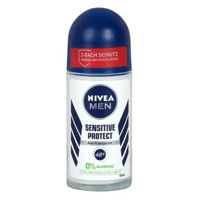 NIVEA MEN Antiperspirant Deodorant Roll-On Sensitive Protect, 50 ml