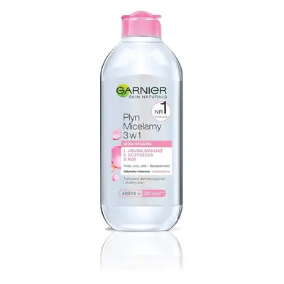 Garnier Skin 3 v 1 micelární fluid pro odličování 400ml