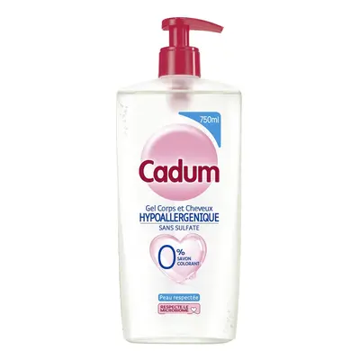 Cadum Hypoalergenní gel na vlasy a tělo bez sulfátů 750ml