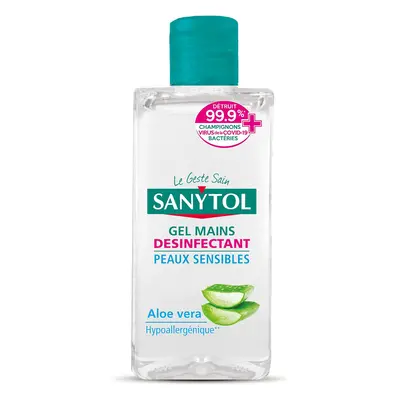 Sanytol - Dezinfekční gel na ruce pro citlivou pokožku - Aloe Vera - 75 ml