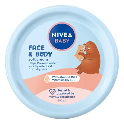 NIVEA BABY soft krém na obličej a tělo 200 ml