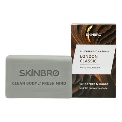 SKINBRO tuhý sprchový gel pro muže London Flair 100 g