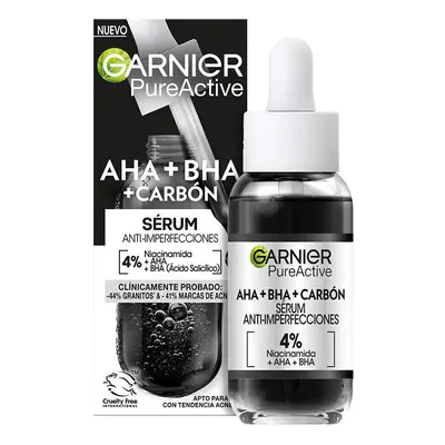 Garnier Pure Active AHA BHA Carbón Obličejové sérum 30ml