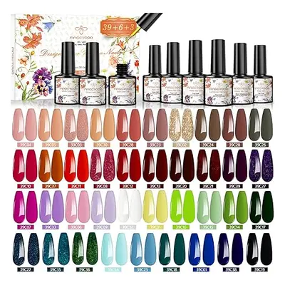 FINGEROOM gelnagel lak set, 39+9 x7,5ml gel polish