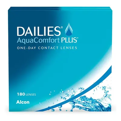 Dailies AquaComfort Plus Jednodenní kontaktní čočky, měkké, 180 kusů, BC 8,7 mm, DIA 14,0 mm, -2