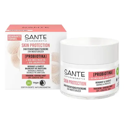 SANTE Naturkosmetik Ochrana pleti 24hodinový hydratační krém s probiotiky 50 ml-bez krabice